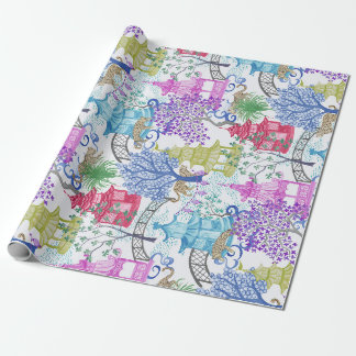 Pagoda Forest Bright Cadeaupapier
