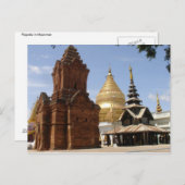 Pagoda in Myanmar Briefkaart (Voorkant / Achterkant)