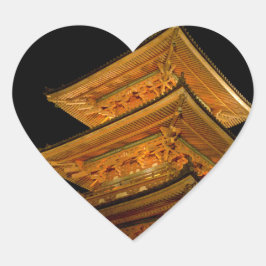 Pagoda Japan Kyoto Hart Sticker