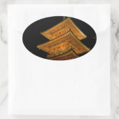 Pagoda Japan Kyoto Ovale Sticker (Tas)
