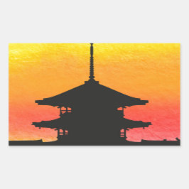 Pagoda Japan Kyoto Rechthoekige Sticker