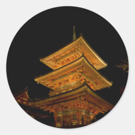 Pagoda Japan Kyoto Ronde Sticker