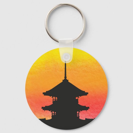 Pagoda Japan Kyoto Sleutelhanger (Voorkant)