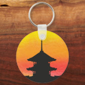Pagoda Japan Kyoto Sleutelhanger (Voorkant)
