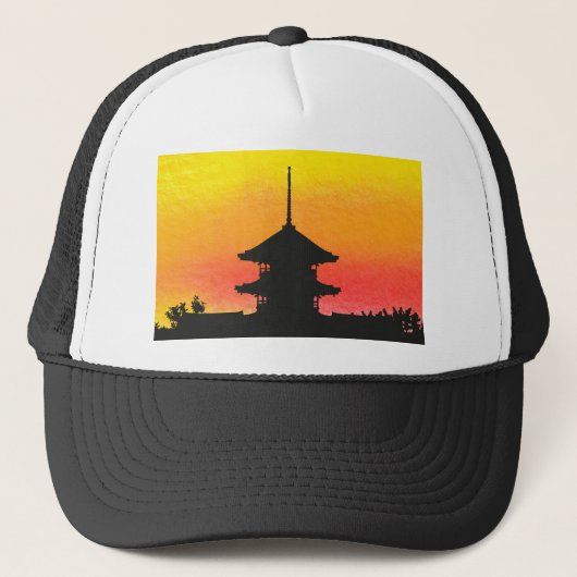Pagoda Japan Kyoto Trucker Pet (Voorkant)