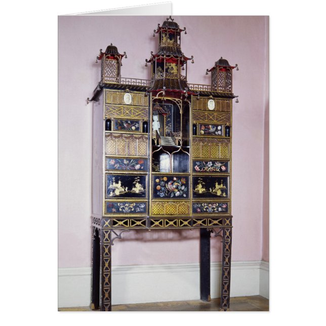 Pagoda kabinet in stijl van Thomas Chippendale (Voorkant)