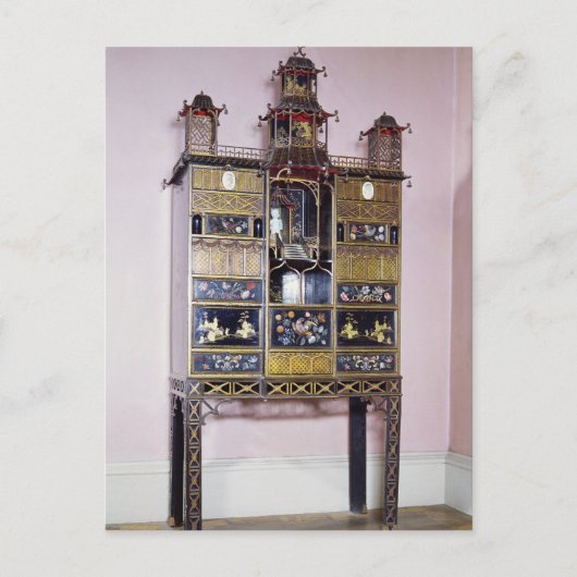 Pagoda kabinet in stijl van Thomas Chippendale Briefkaart (Voorkant)