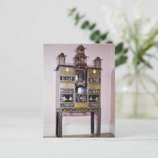 Pagoda kabinet in stijl van Thomas Chippendale Briefkaart (Staand voorkant)