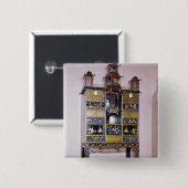 Pagoda kabinet in stijl van Thomas Chippendale Vierkante Button 5,1 Cm (Voorkant /achterkant)