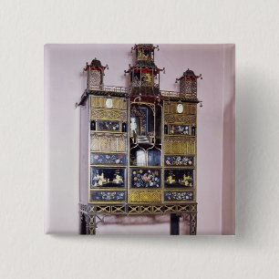 Pagoda kabinet in stijl van Thomas Chippendale Vierkante Button 5,1 Cm