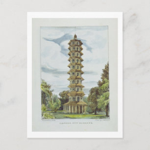 Pagoda, Kew Gardens, bord 9 van 'Kew Gardens: A Briefkaart