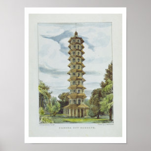 Pagoda, Kew Gardens, bord 9 van 'Kew Gardens: A Poster
