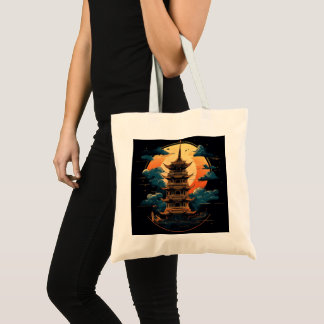 Pagoda Logo Symbol2 Digitale kunst Tote Bag