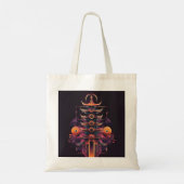 Pagoda Logo Symbol4 Digitale kunst Tote Bag (Achterkant)