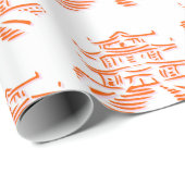 Pagoda Pagodas cadeau Verpakkingspapier Cadeaupapier (Rol Hoek)