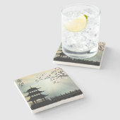 Pagoda ray of light "Hope" Stenen Onderzetter (Zijkant)