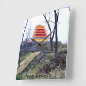 Pagoda Reading, PA Vierkante Klok (Hoek)