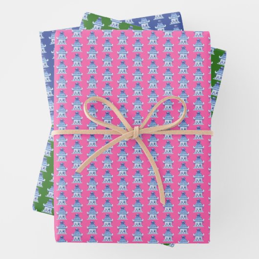 Pagoda Wrapping Paper (In situ)