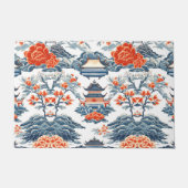 PAGODA'S EN BLOEMEN DEURMAT (Voorkant)