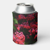 Pagode Bloemen Kleurig Rood en Roze Blikjeskoeler (Blikje Achterkant)