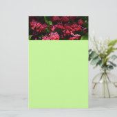 Pagode Bloemen Kleurig Rood en Roze Briefpapier (Staand voorkant)