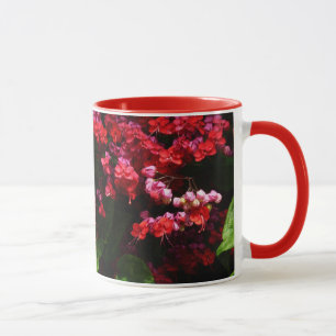 Pagode Bloemen Kleurig Rood en Roze Mok
