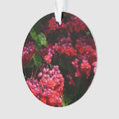 Pagode Bloemen Kleurrijk Rood en Roze Ornament (voorkant)