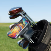Pagode en gekleurd landschap golfheadcover (Insitu)