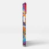 Pagode en gekleurd landschap iPhone hoesje (Rechterkant)