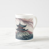 Pagode Landschap landschap Porselein Kop (Voorkant rechts)