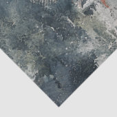 Pagode Rode Berg Oost-Indische inktpenseelstreek ( Tissuepapier (Detail)