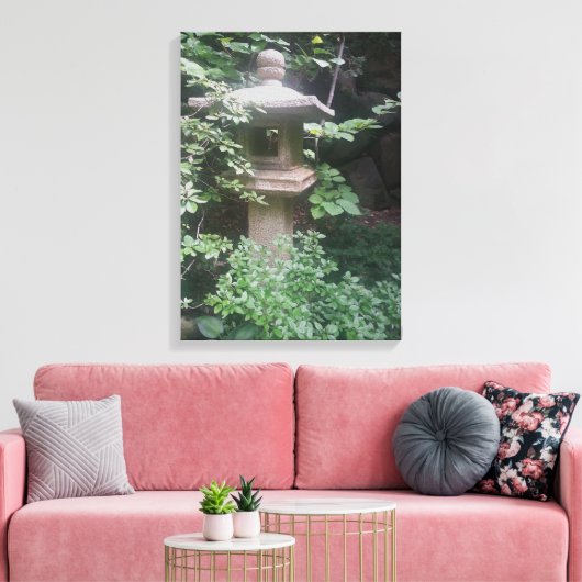 Pagode Stenen Standbeeld Canvas Japanse tuinen (Insitu (Woonkamer))