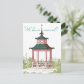 Pagode Wijziging van Adres Kaarten (Staand voorkant)