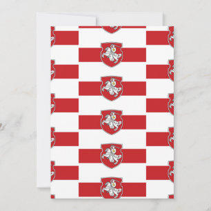 Pagonya Wit-Russische Vlag Wit-Russische Witte Rid Bedankkaart
