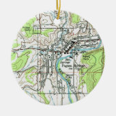 Pagosa Springs CO-kaart Keramisch Ornament (Voorkant)