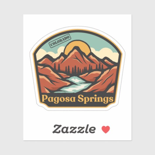 Pagosa Springs, Colorado Sticker (Vel)