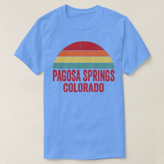 Pagosa Springs Colorado T-shirt (Design voorkant)