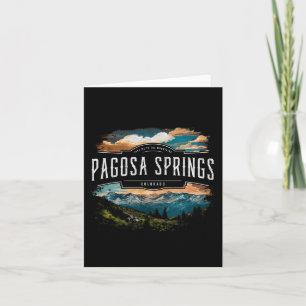 Pagosa Springs Mountains Colorado Hiking Outdoor Kaart