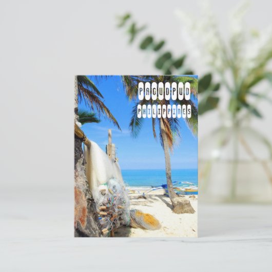 Pagudpud Strand van Ilocos Briefkaart (Staand voorkant)