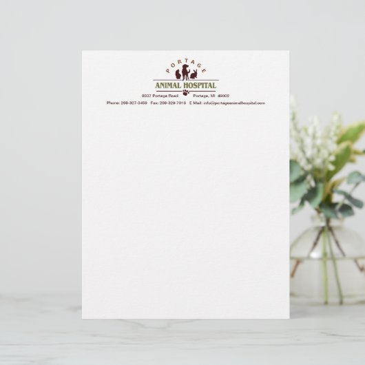 PAH Letterhead 1A Briefhoofd Sjabloon (Staand voorkant)