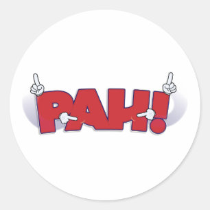 PAH! sticker (Amerikaanse gebarentaal)