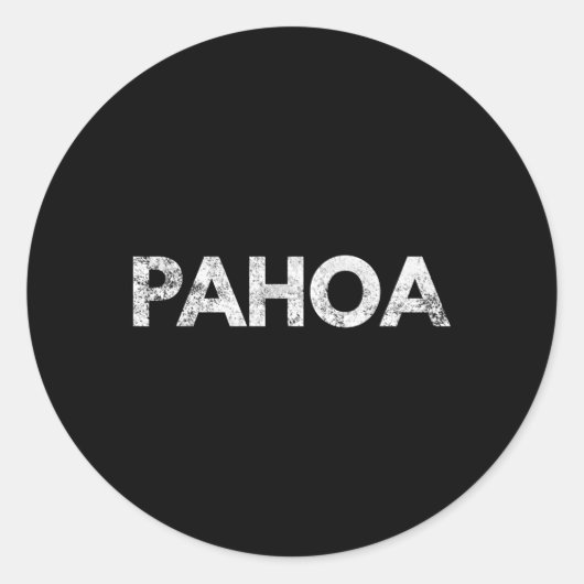 Pahoa Hawaii Big Island Ronde Sticker (Voorkant)