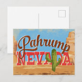 Pahrump Nevada Cartoon Desert Vintage Travel Briefkaart (Voorkant / Achterkant)