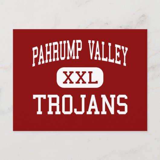 Pahrump Valley - Trojans - High - Pahrump Nevada Briefkaart (Voorkant)