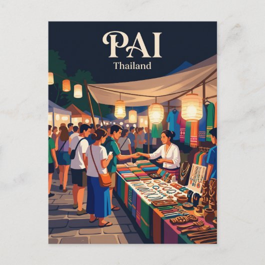 Pai Thailand Briefkaart (Voorkant)