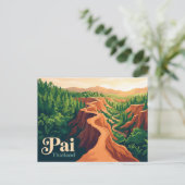 Pai Thailand Briefkaart (Staand voorkant)