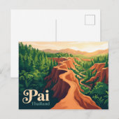 Pai Thailand Briefkaart (Voorkant / Achterkant)