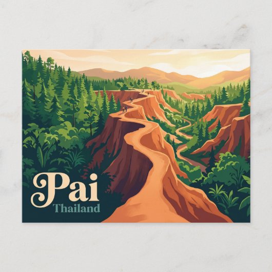 Pai Thailand Briefkaart (Voorkant)