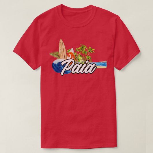 Paia surf t-shirt (Design voorkant)
