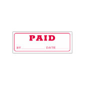 PAID Account Kantoor Simple Business-kas Zelfinktende Stempel (Design)